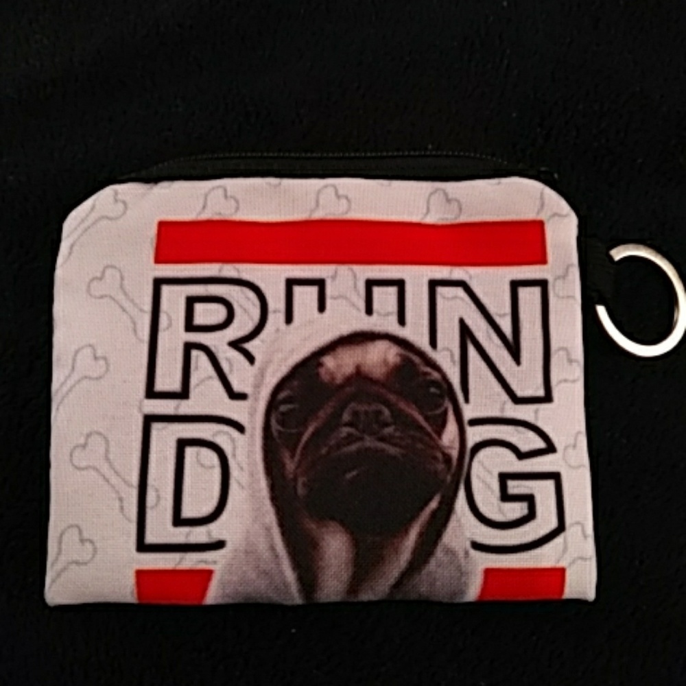 NEW - Change purse or coin bag - Pug